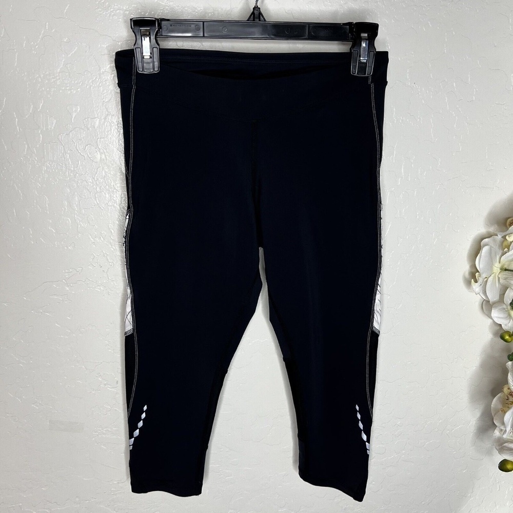 PEARL IZUMI Women’s Black Aurora Splice ¾ Capri Crop Running Cycling Tights M